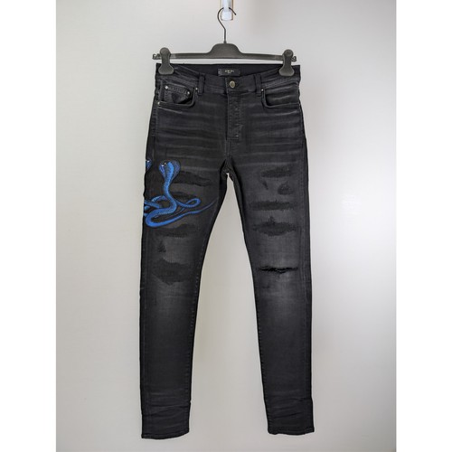 Jeans amiri blu snake - amiri,