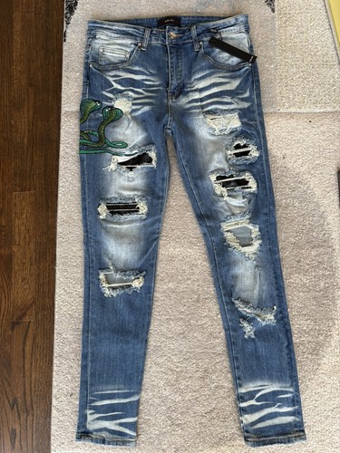 Amiri cobra jeans uomo w33 - amiri,