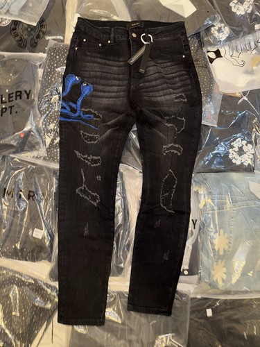 Jeans usati amiri - usati, blu