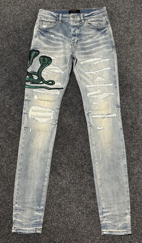Jeans skinny uomo amiri verde - uomo,